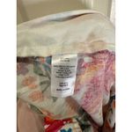 Joie  Floral Linen Blend Wide Leg Pants Orange Pink Blue White Size 8 Photo 3