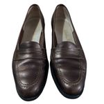Salvatore Ferragamo  Women's Bronze Leather Penny Loafers Shoes Size 7.5 2A Photo 8
