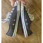 Converse  All Star Low Top Sneakers Black Denim with Pink Interior Women’s Sz 6 Photo 5