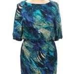 Bisou Bisou  Dress 6 Kimono Belted Jewel Tone Photo 0