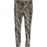 Free People  Women's Green Long and Lean Edgy Camo Skinny Denim Jeans - 27‎ Photo 6