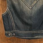 Elie Tahari  stressed denim jacket - sleeveless - Size M- Hard to find Photo 4