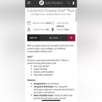 Lululemon Vinyassa Scarf *Rulu Photo 6