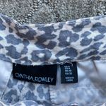 Cynthia Rowley snow leopard 3” linen shorts chic classic summer vacation Photo 2