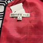 Robbie Bee A-line Geometrical Design Navy/White + Pink Lining Dress Sz 8 Photo 6