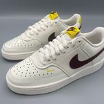 Nike Chic and Comfortable: Women's Court Vision Low - Sail/Yellow/Brown Size 7.5 Photo 8