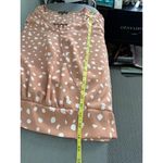 West Kei  Tan Polka Dot Surplice Tie-Sleeve Blouse Size‎ M Photo 9