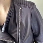 Purple Leather Jacket Size M Photo 1