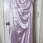 Elegant Lavender Strapless Gown Purple Size 14 Photo 0