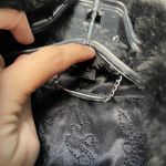 EXPRESS Black Faux Fur Cropped Jacket Photo 6