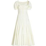 Cult Gaia  Mina Dress‎ Cream Ivory White Button Down Front Small Photo 3
