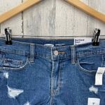 Old Navy  Mid-Rise Boyfriend Short Jean Shorts Womens 2 Blue Distressed NEW Photo 1