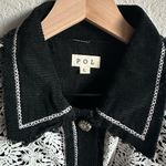POL 💙 Floral Lace Patchwork Contrast Button Jacket Photo 3
