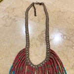 Anthropologie  Cascading Fringe Statement Necklace Photo 3