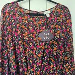 Ava & Viv Women's Plus Size Floral Print Long Sleeve Dress - Size 3X - NWT Photo 2