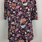 Loft  Top Women Medium Floral Boho Casual Relaxed Fit Romantic Feminine Whimsical Photo 0