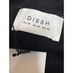 NEW Dissh Black Sleeveless Square Neck Mini Puffball Tank Bubble Hem Dress Sz 14 Photo 2