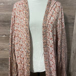 Sim & Sam Boho Kimono  Cardigan Cover Up Anthropologie Peach Size S M Rayon Open Photo 0