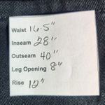 Gloria Vanderbilt Black Jeans NWT Size 14 Short Black Tapered Leg Denim Photo 7