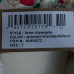 Toms Alpargata Cream Sloth Holiday Print Shoes Size 7 NWT Photo 8