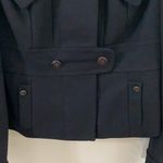 Anthropologie Leifsdottir military coat size 4 Black Photo 9