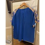 Neiman Marcus  Tracy Reese NWT Women’s Beige & Blue Sequin Blouse XL Photo 4