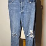 AGOLDE  Riley high rise straight crop Los Angeles Classic Blue Jeans Photo 0
