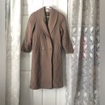 Vintage John Weitz Women Trench Over Coat 100% Wool double breasted sz 10P Photo 1