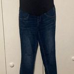 a glow a:glow women’s size 6 maternity jeans jeggings blue color stretchy pants Photo 0