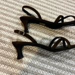 Jeffrey Campbell  Espresso Suede Chrissy Sandal Kitten Heels Photo 6