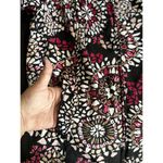 Christopher & Banks Black/Brown/Burg Medallion Jacket Zip Up Pockets Size M Photo 6