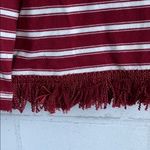 Kate Spade  Red Striped Tassel Long Sleeve Photo 2