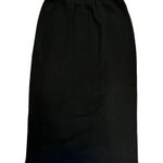 VTG 90’s Why 16 Santana Knit Maxi Skirt Black Sweater Stretch Travel Long Photo 0