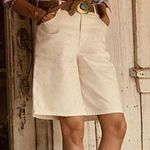 Lee VTG Bermuda Denim White Jean Shorts Relaxed Fit 10 Photo 0