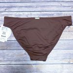 Swim Systems Brown Espresso Underwire Push Up Silver Tone Ring Bikini NWT Small Photo 7