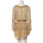 Love Shack Fancy •  silk mini dress yellow floral xsmall Photo 3