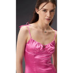 H&M Y2K Milkmaid Babydoll Midi Slip Dress Sz. S Pink Fairy Satin Coquette Dainty Photo 3