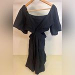 NWT SHY Velvet cutout black mini dress Large Black Photo 2