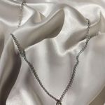 Boutique Dainty Silver Mini Lock Necklace 18 Inches Photo 0