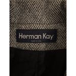 Herman Kay Woman Pea Coat Beige 14 Pocket Long Sleeve 3 Button Front Bella Swan Photo 6