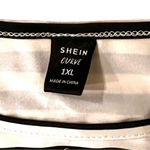 Beetlejuice W/ Pin Black & White Graphic Short Sleeve Shirt Dress 1XL Whimsygoth Size 1X Photo 4