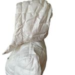 Mackage  Kimiana Down Jacket Off White Hooded Puffer Coat Zip Pockets Photo 3