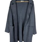 Entro Cardigan Womens S Gray Open Front Chore Minimalist Lagenlook Neutral Photo 0