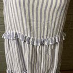 Rails  Sandy Blue Striped Sleeveless Ruffled Sundress Dress Size‎ Medium Photo 2