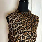 Boston Proper CHEETAH PRINT MOCK NECK MESH MAXI SLEEVELESS TANK DRESS Photo 2