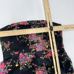 Free People  Dress Womens Size‎ 4 Black Poision Apple Floral Strapless Mini Y2K Photo 8