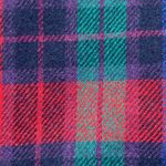 Vintage Tartan Plaid Wool Skirt Burgundy Purple Green Midi Colorful Festive Red Size 6 Photo 9