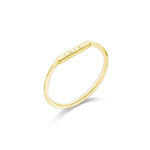 Boutique Dainty 14k‎ Gold Plated 925 Silver “LOVE” Bar Ring, Size 6 Photo 8