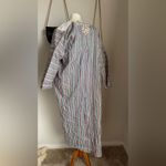 Striped Crochet Kaftan Dress & Cover Red Size XL Photo 4