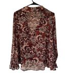 For Love & Lemons Gracie Blouse in Chocolate Floral Photo 1